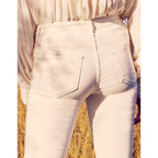 Cropped Skinny Jean Lily Herring - Off White Denim - Women