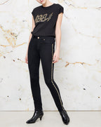 Noris Studs Skinny Jean - Dnm Black - Women