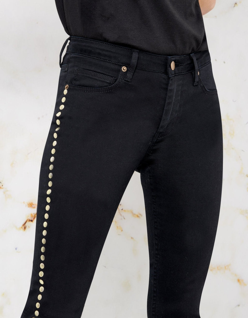 Noris Studs Skinny Jean - Dnm Black - Women