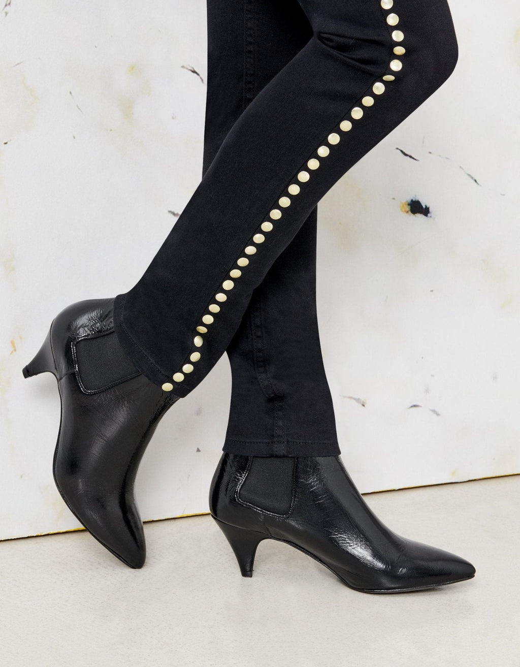 Noris Studs Skinny Jean - Dnm Black - Women