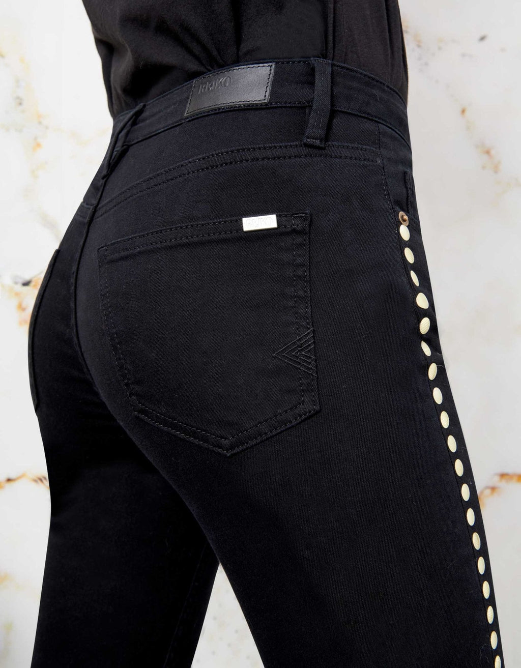 Noris Studs Skinny Jean - Dnm Black - Women