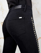 Noris Studs Skinny Jean - Dnm Black - Women