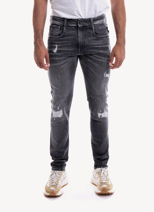 Replay - Jean Slim Fit Anbass Aged Eco 5 Ans - Dark Grey - Homme