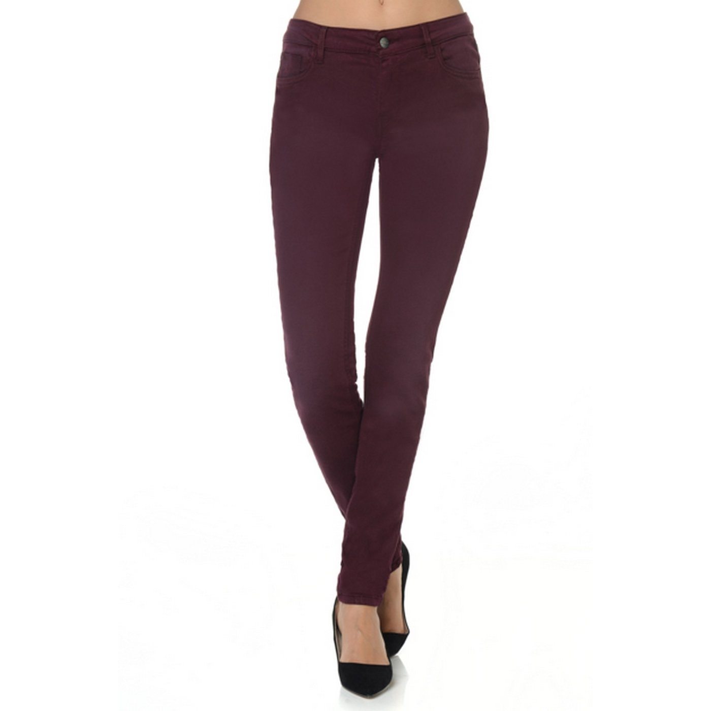 Tero Color Slim Trousers - Plum