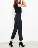 Vaqueros Lorenzo Fancy Cropped Straight - Negro Glitter