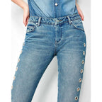 Jean Straight Cropped Prestonholes - Dnm M-85