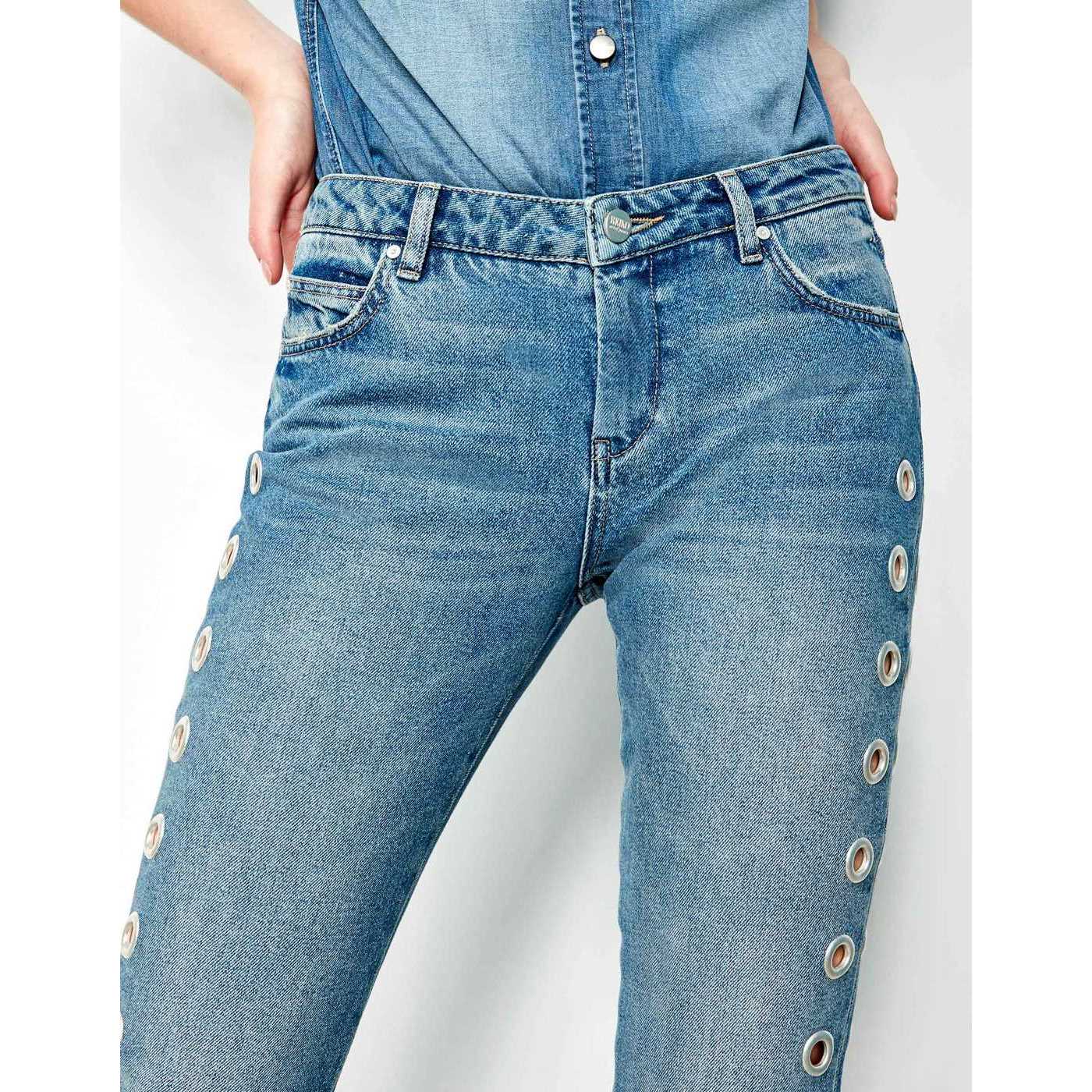 Jean Straight Cropped Prestonholes - Dnm M-85
