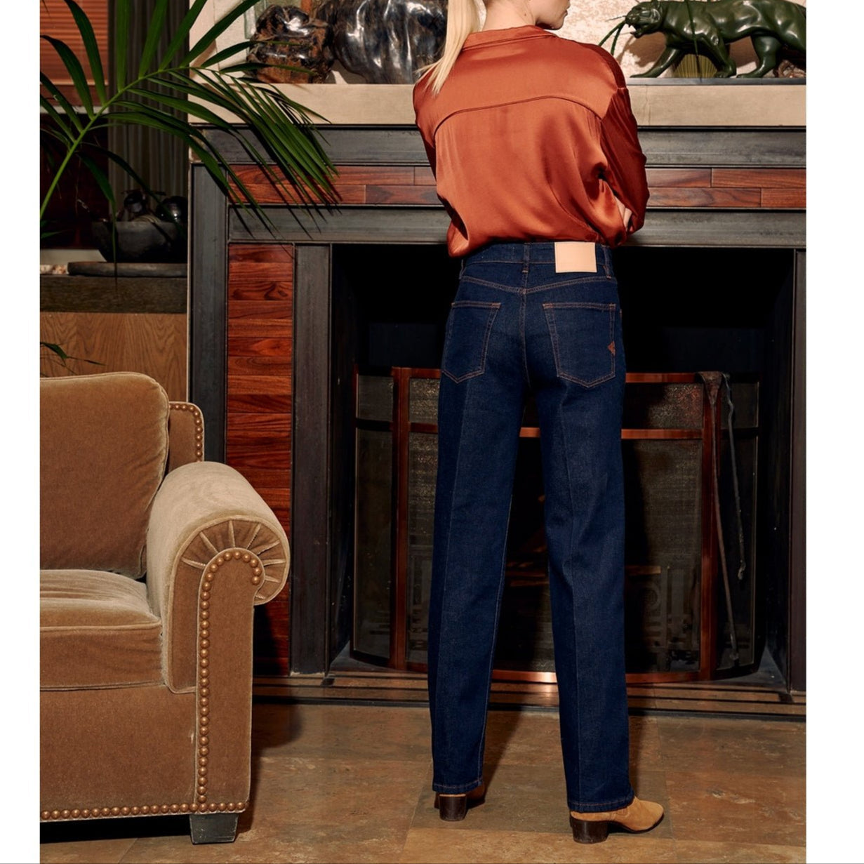 Jean Straight Basic Pippa - Dnm B-133 - Femme