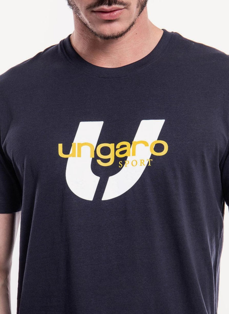 Ungaro Sport - Tee-Shirt Jean - Navy - Homme