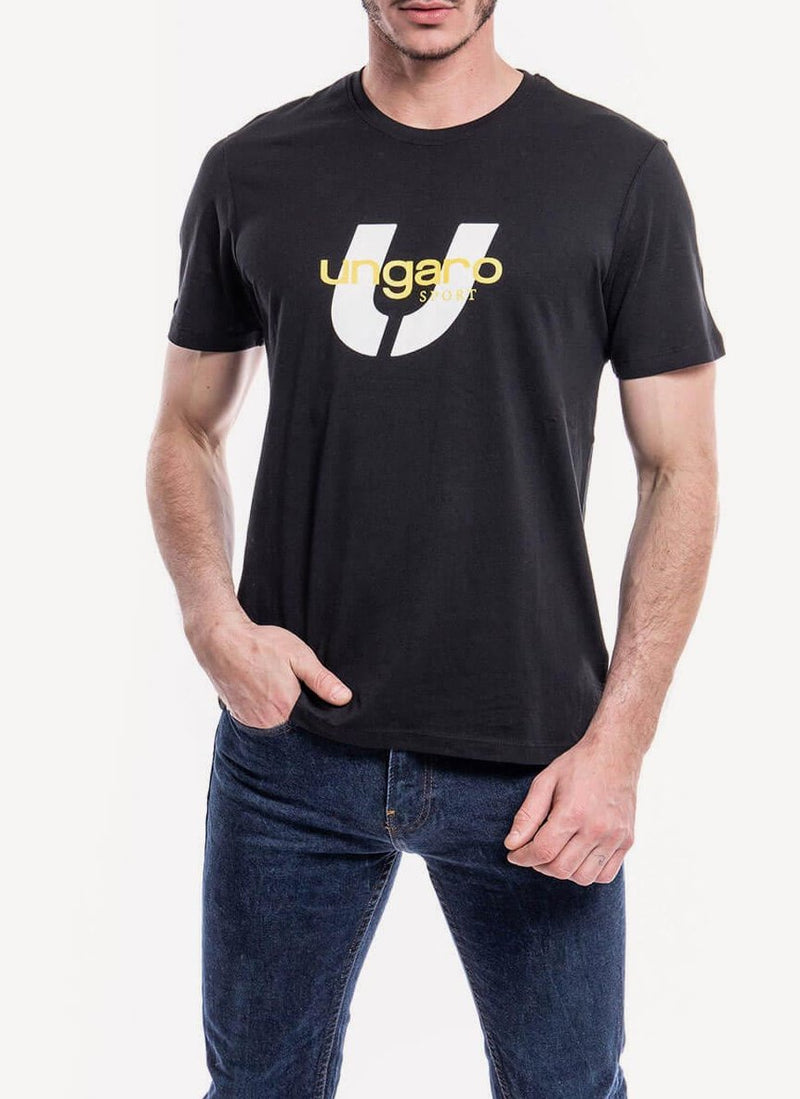 Ungaro Sport - Tee-Shirt Jean - Black - Homme