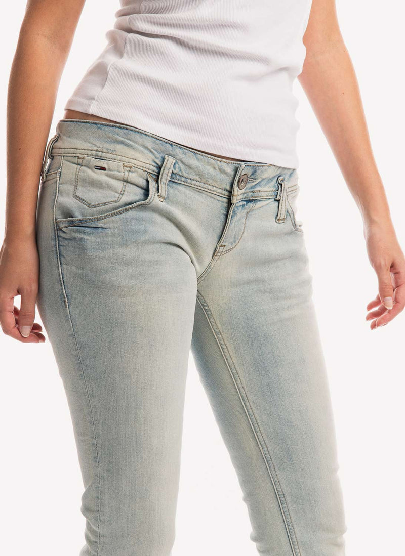 Tommy Hilfiger - Jean Taille Basse - Denim Chiaro - Femme