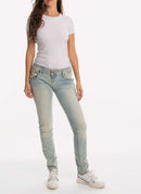 Tommy Hilfiger - Jean Taille Basse - Bleu Clair - Femme