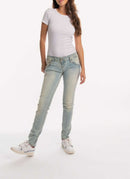 Tommy Hilfiger - Jean Taille Basse - Bleu Clair - Femme