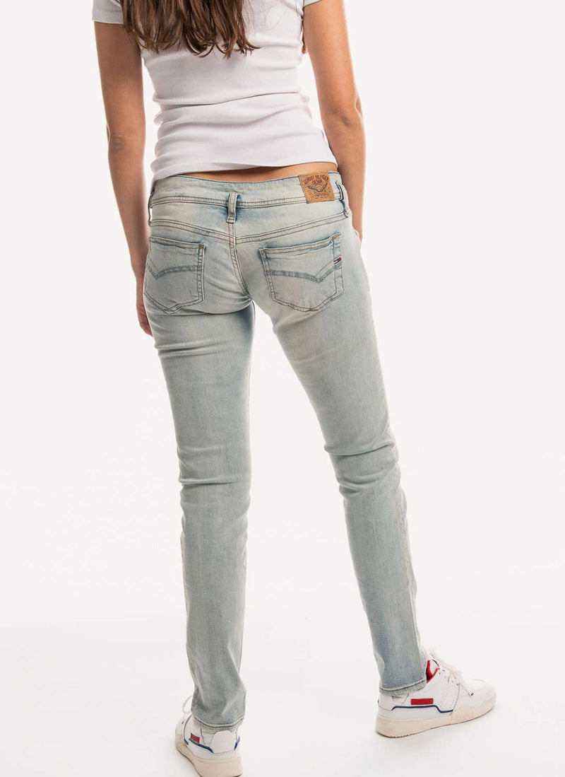 Tommy Hilfiger - Jean Taille Basse - Denim Chiaro - Femme