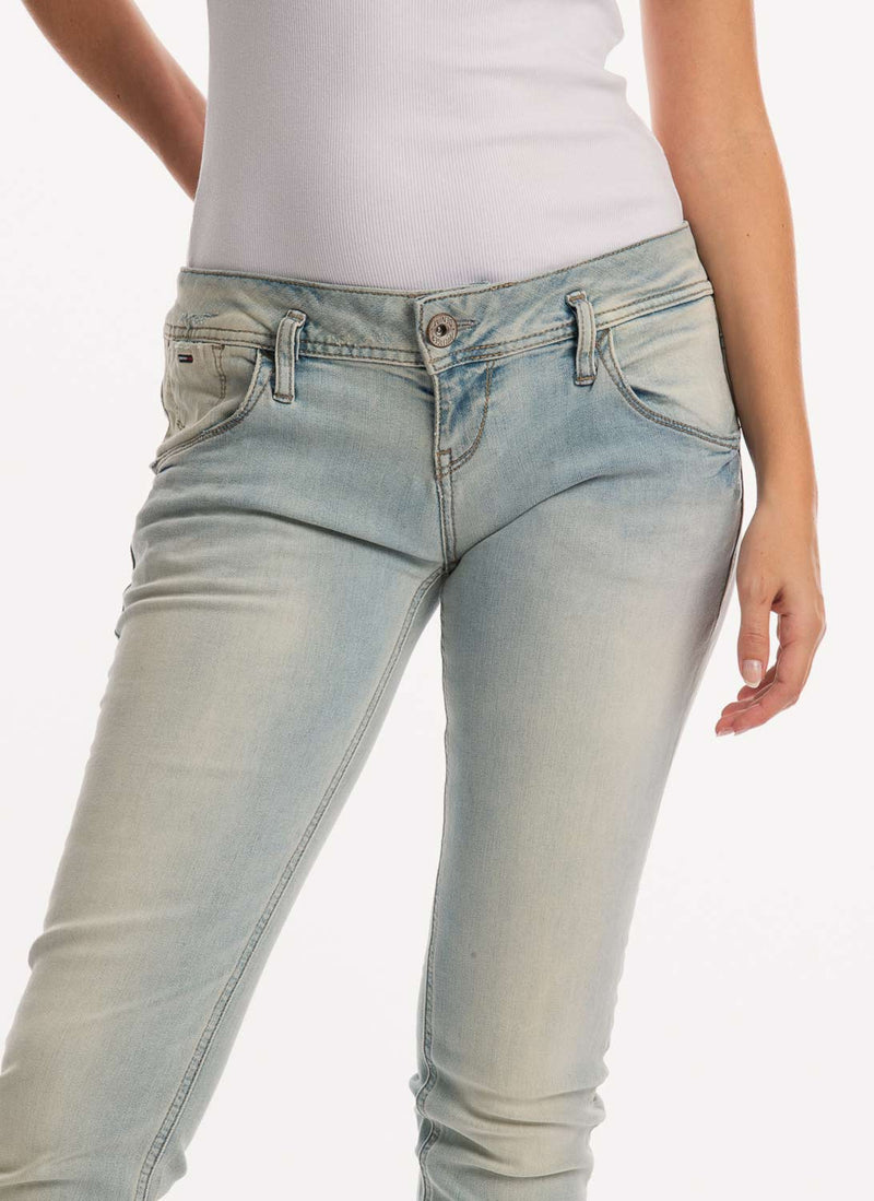 Tommy Hilfiger - Jean Taille Basse - Bleu Clair - Femme