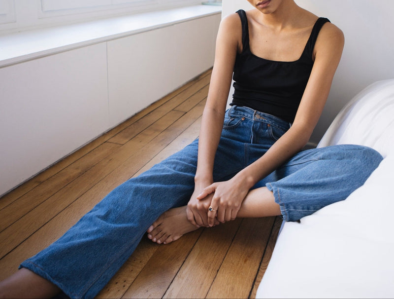 Vintage Carrot Cut Jeans - Blue