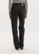 Karl Lagerfeld - Jean Wide Leg - Black Solid Denim - Femme