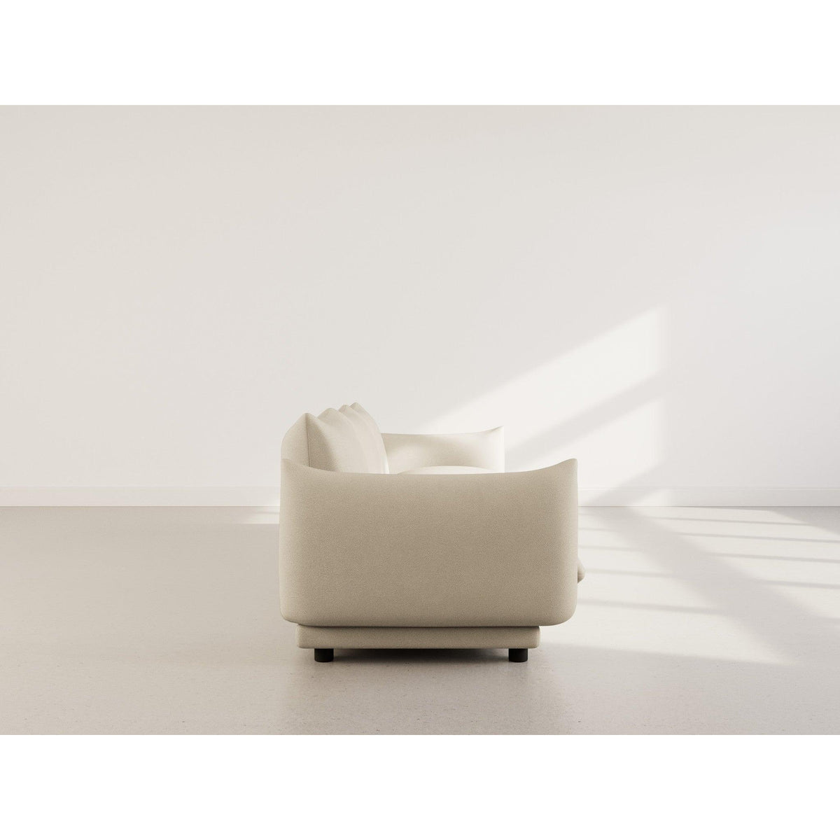 Jeanne - Sofá Modular - 3 Plazas - Terciopelo Texturizado - Beige