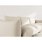 Jeanne - Sofá Modular - 3 Plazas - Terciopelo Texturizado - Beige