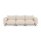 Jeanne - Sofá Modular - 3 Plazas - Terciopelo Texturizado - Beige
