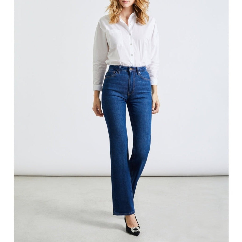 Vaquero flare Pernille - Denim V-354 - Mujer
