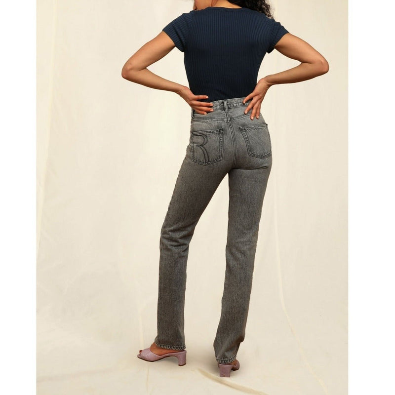 Rouje - Montmartre Jeans - Plain Black Vintage Wash