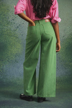 JEAN WIDE LEGS MARCO VERT