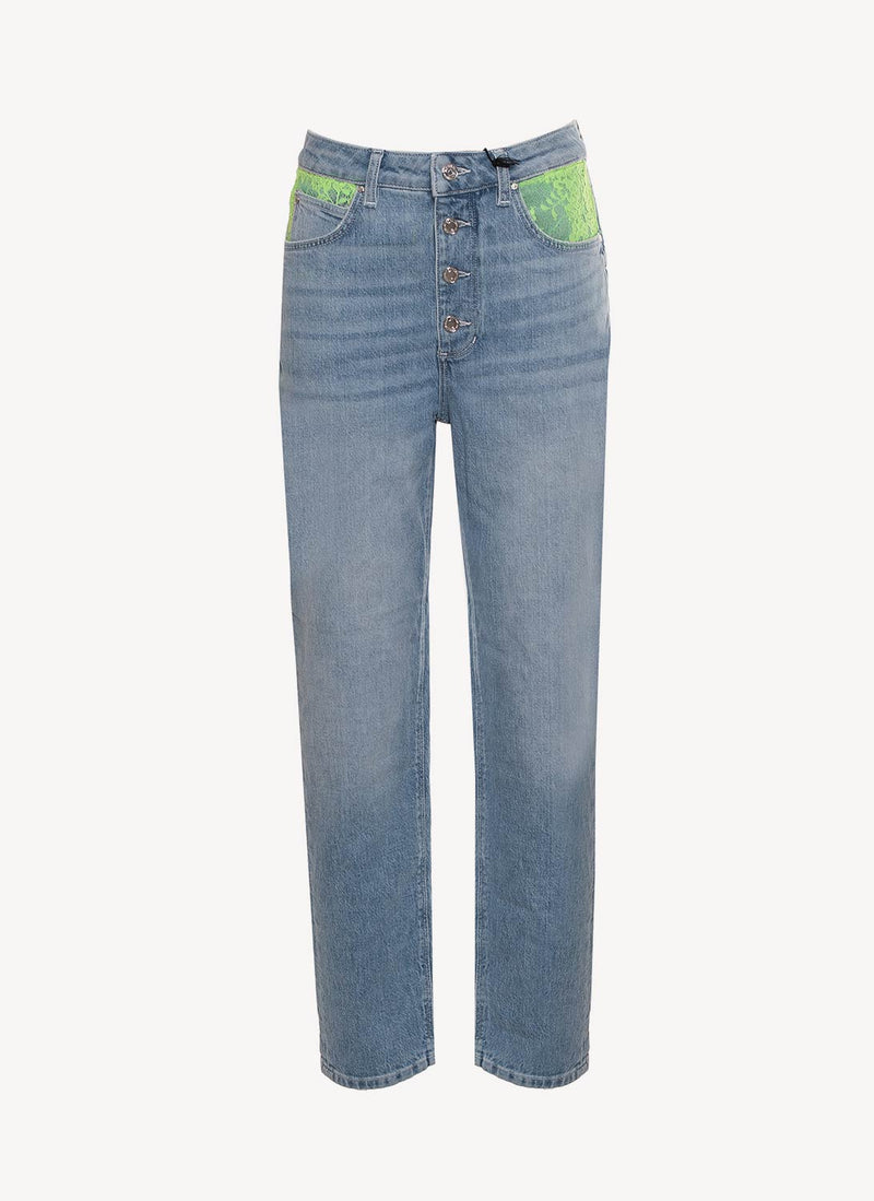 Guess - Jean Dentelle - Green. Lace Wash - Femme