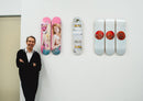 Jeff Koons - Three Ball 50/50 Tank (Two Spalding Dr. J Silver Series, Wilson Supershot) Skateboard