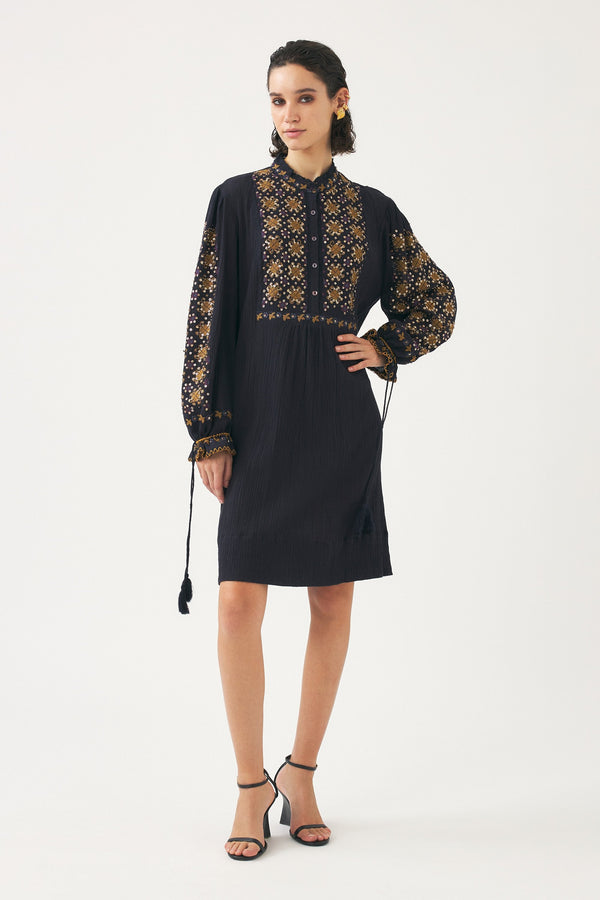 Jena Short Dress - Navy