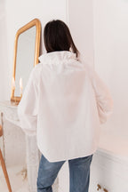 JESSI Blanche - Blouse Noeud