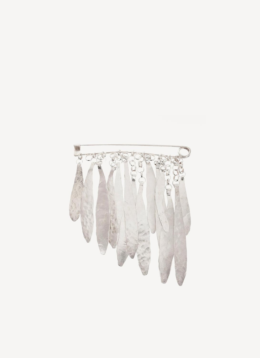 Mountains Pin Brooch - Silver - Men