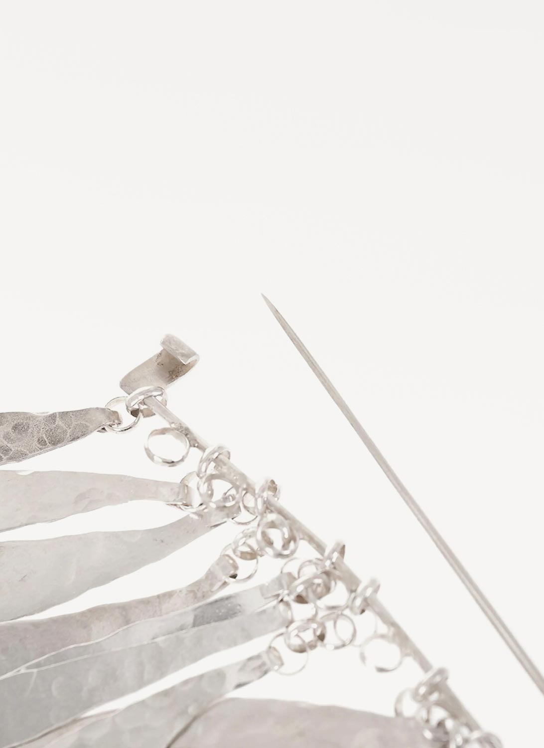 Mountains Pin Brooch - Silver - Men