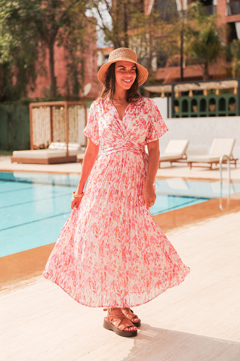 JODIE Rose - Robe Longue