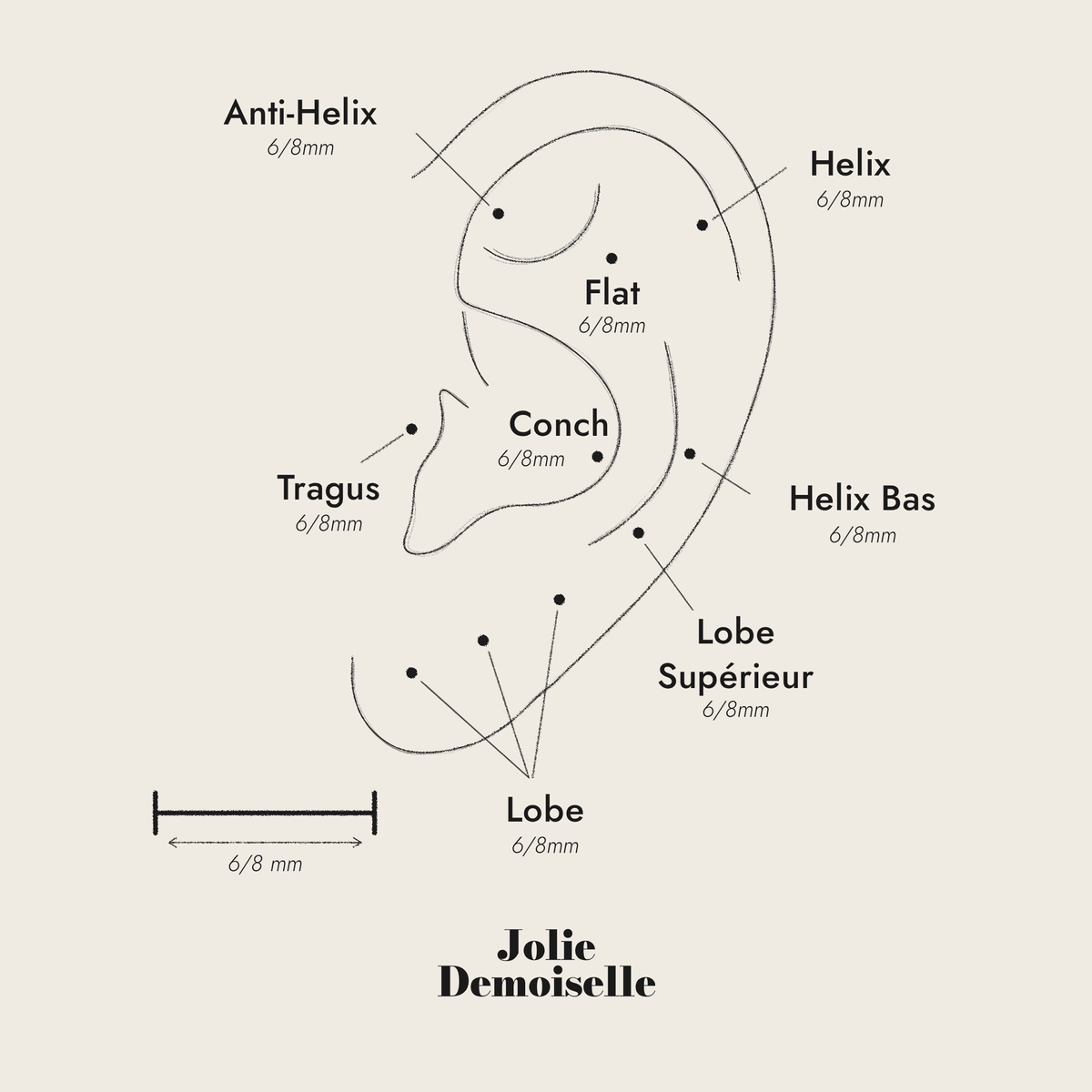 Bague D'Oreille Tal - Doré
