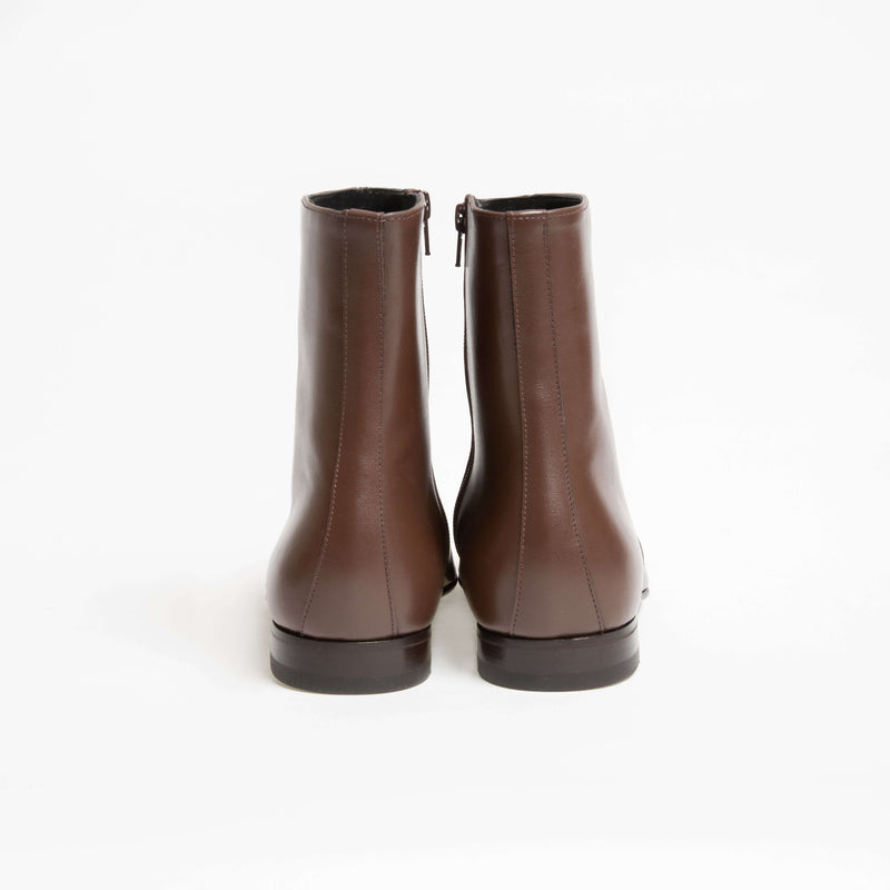 Bottines Jonathan - Cuir De Veau Lisse - Chocolat