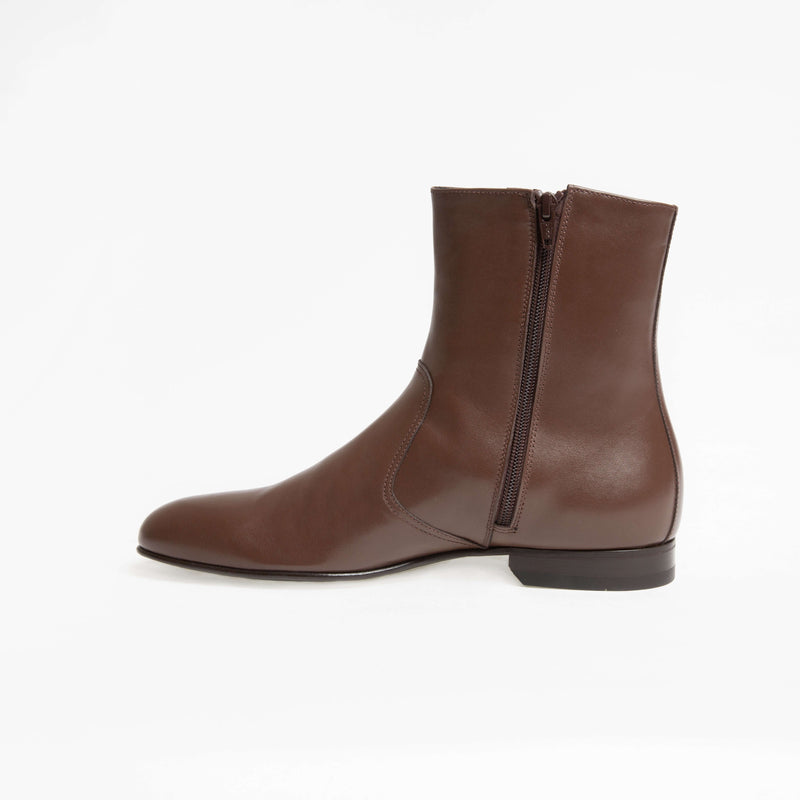 Bottines Jonathan - Cuir De Veau Lisse - Chocolat