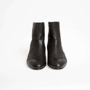 Bottines Jonathan - Cuir Embossé Python - Noir