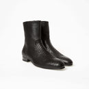 Bottines Jonathan - Cuir Embossé Python - Noir