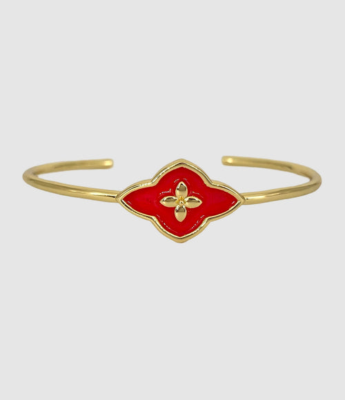 Cabirol - Jonc Amy Laqué Rouge - Femme