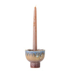 Cloe - Set of 4 Candle Holders - Multicolour - Stoneware