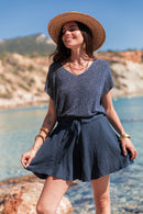 JUDY Bleu Marine - Top Lurex