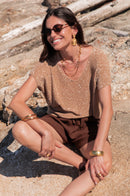 JUDY Sable - Top Lurex