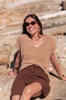JUDY Sable - Top Lurex
