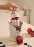 Juicer Press - Presse-Agrumes Électrique - 100 W - Blanc Cassé