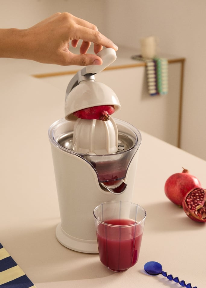 Juicer Press - Presse-Agrumes Électrique - 100 W - Blanc Cassé