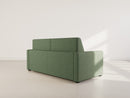 Julia - Sofá cama convertible de uso diario - 3 plazas - Tela - Verde