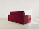 Julia - Canapé Convertible Couchage Quotidien - 3 Places - Tissu - Prune