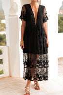 JULIETTE Noire - Robe Dentelle