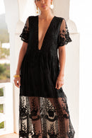 JULIETTE Noire - Robe Dentelle